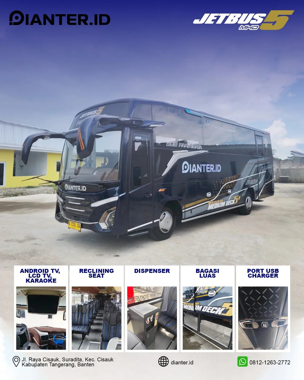 Sewa Bus Medium Wisata 35 Seat Tangerang