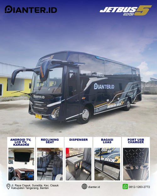 Sewa Bus Medium Wisata 35 Seat Tangerang