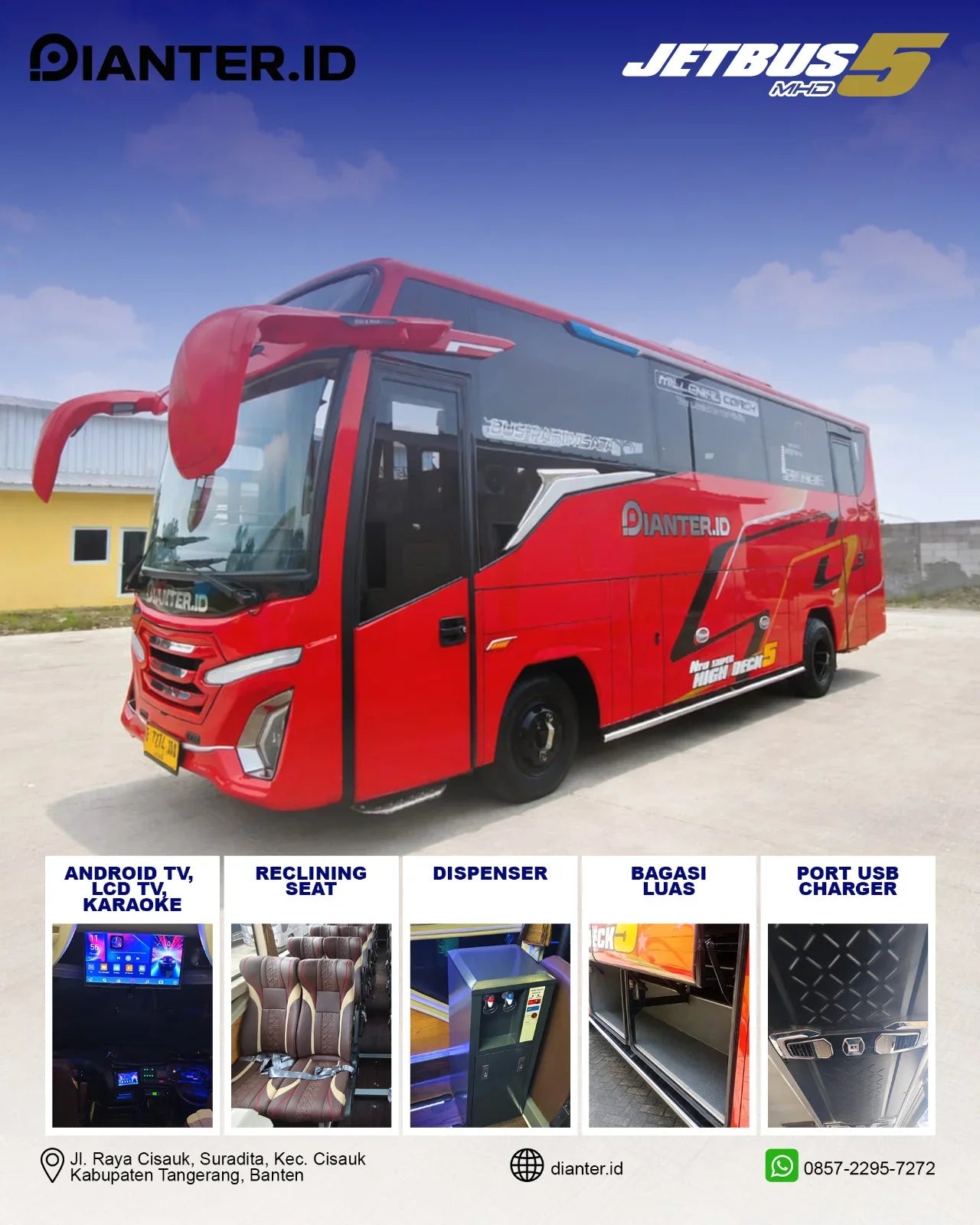 Sewa Bus Medium Wisata 33 Seat Jakarta